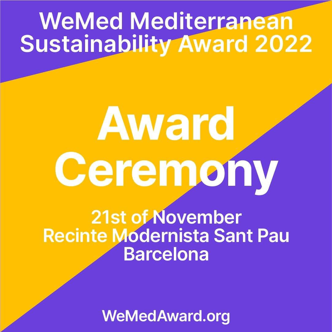 Réservez la date : la cérémonie de remise des prix WeMed aura lieu le 21 novembre à Barcelone